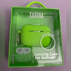 Sarina Silicone Carrying Case for AirPods Pro - Electric Green